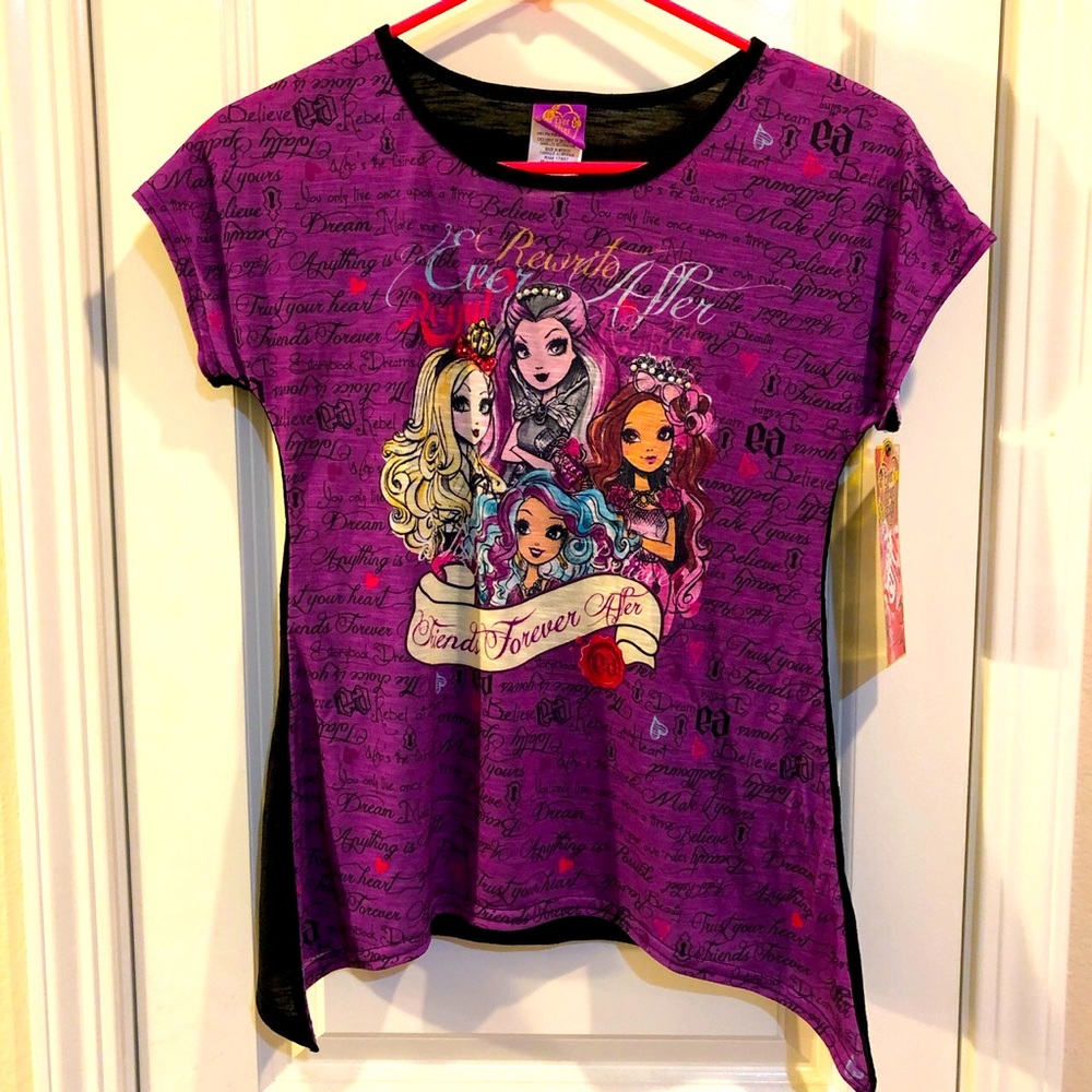 Two Ever After High T Shirts in 1 Set (Size L, XL)